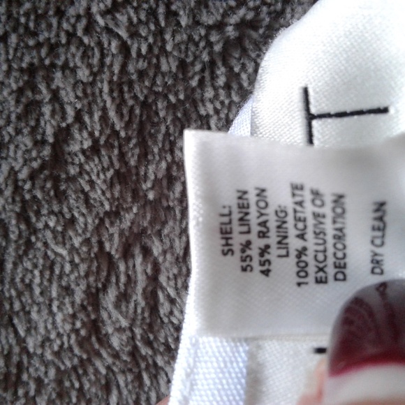 Ann Taylor Loft White Skirt With Black Trimming - Picture 5 of 5